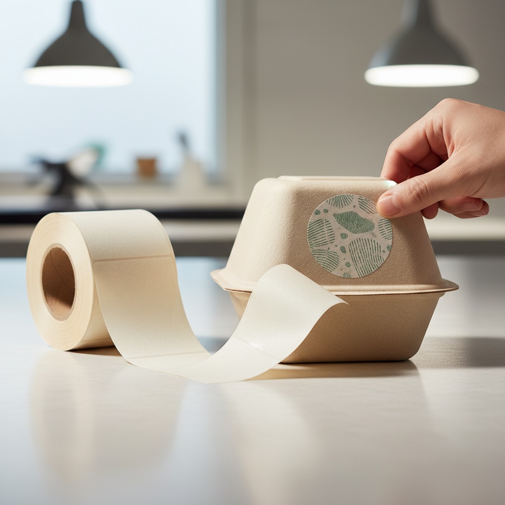 Biodegradable label route